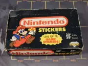 1989 Diamond Nintendo Stickers Wax Box 50 Sealed Packs Very Hard to Find