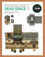 Dead Space 3 PaperCraft Original 2011 Vintage Ad - Collectible Video Game Promo