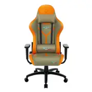 ONEX STC-T-P-SGO STC Tribute Hardcore Gaming and Office Chair, Sian Green/Orange
