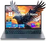 16" Ultra Slim Gaming Laptops with Core i5, 12GB RAM, 512GB SSD, Full Metal Body, 16" IPS 1920x1200, Immersive 16:10 Display, WiFi, BT5.0, HDMI,