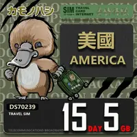 在飛比找momo購物網優惠-【鴨嘴獸 旅遊網卡】Travel Sim 美加15天5GB 