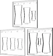 9 in 3 Router Templates for Woodworking,Router Jig Template,Butterfly Inlay Templates, Decorative Templates