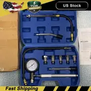 11x Cylinder Compression Tester Gas Engine Gauge Kit Tool Auto Car Motorcycle -