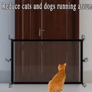 Pet Dog Barrier Fences With Hook Pets Isolated Network Stairs Gate Folding AU