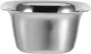 GLEAVI Small Stainless Steel Bowl: Square Snack Bowls Stackable Ice Cream Dipping Sauce Dish Seasoning Plate Serving Tray for Kitchen and Restaurant Use