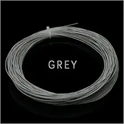 5M Silver Plated Wire 10/11/13/14/15/18/20/22/24/26/28/30 AWG High Purity Copper Cable Audio Speaker Headphone DIY(Gray,5M_24AWG 1.1MM SQ0.2)