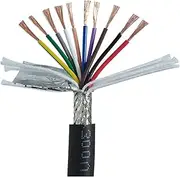 Xiaojiang Store Shielded Cable TRVVP Heat-res/;ist/;ant Trailer Wire 24/22/20/18/17/15/13AWG 2/3/4/5/6/7/8/10/12/16/20/24Cores p/;vc Insulated Cable(7 Cores 1Meter,15AWG 1.5mm2)