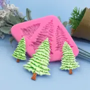 3D Christmas Tree Baking Mold Silicone Mould For Mousse Cake Candle DIY Making