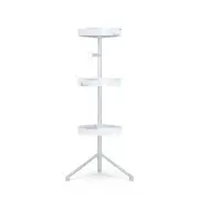 BETTER LIVING HiRise 3 Standing Shower Caddy - White/Aluminium