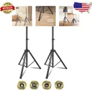 Universal Speaker Tripod Stands Pair, 35-60 Inch Adjustable for Studio or Stage