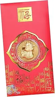 Year of the Snake Coin 2025 Year of the Snake Coin Collectible Coin with Red Envelope Chinese Snake Lucky Coin 2025 Art Collectibles for Friends