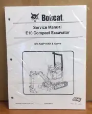 Bobcat E10 Compact Excavator Service Manual Shop Repair Book Part # 6986788