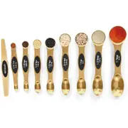 Catzon 9 Pcs Magnetic Measuring Spoons Stainless Steel for Cooking-Gold