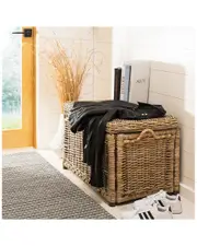 JONATHAN Y Designs Jacob Wicker Storage Trunk