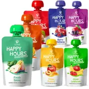 HAPPY HOURS 生機纖果飲 100g 義大利 果泥 佑爾康金貝親 生機水果趣 副食品 1150 大地之愛