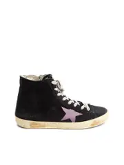 Black Suede Francy High Top Trainers