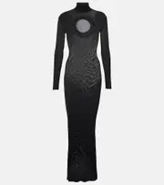 [Self-Portrait] Self-Portrait x Christopher Kane cutout maxi dress AU 8 blue