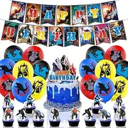 Godzilla Birthday Party Supplies and Decorations - Happy Banner, Latex Balloons, Cake and Cupcake Toppers for Kid's Decor