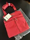 $80 New BAGGALLINI Poppy Red Horizon Crossbody Bag RFID BLOCKING Phone Pouch