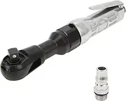 Air Ratchet Wrench Pneumatic Compressor Tool with Adapter Reversible 1/2in 61 Nm Torque 260mm Length
