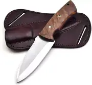 Fixed Blade Hunting Tracker Knife, Stainless Steel Blade Bushcraft Knife