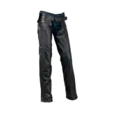 Z1R Sabot Womens Leather Chaps Black
