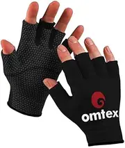 Omtex Cricket Cotton Finger Cut Catching Fielding Batting Gloves Sweat Absorbent to Enhance Grip and Durability