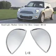 Front Left Right Headlight Washer Water Spray Cover For MINI COOPER R55 R57 R56 R58 R59 Electroplated Water Spray Covers