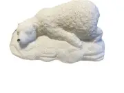 Resting Polar Bear Tabletop Figurine Art