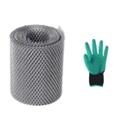 Aluminum Gutter Guard 5 inch x 25feet, Leaf Filter Gutter Protection Roll Alu...