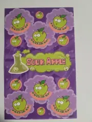 scratch and sniff stickers sheet NEW Dr. Stinky's Green apple scent