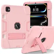 MCC Stylish Shockproof iPad Pro 13" 2024 M4 Case Cover Kids Apple 7th Gen [Pink+Pink]