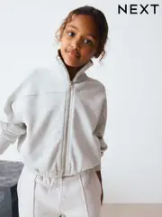 Grey Zip Through Sweat Jacket (3-16yrs) (F29732) | $35 - $46