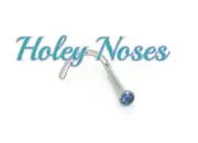 18ct White Gold Australian Sapphire Nose Stud Ring Bone 1.5mm body jewellery
