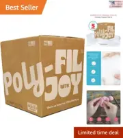 Premium Polyester Fiber Fill - Versatile Stuffing - Machine-Washable - 5 lbs.