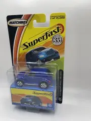 MATCHBOX 2004 SUPERFAST 35th ANNIVERSARY CHRYSLER PANEL CRUISER #45 BLUE NIP