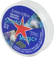 Elastic Beading Cord – Clear Color, 0.5Mm in Diameter, 10-Meter (32 Ft)