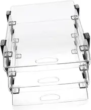 Angoily Desktop Storage Rack Desk Drawer Organizer Tray Tray Work Mesh Desk Organizer Storage Files Tidy Letter Holder Desktop Letter Rack Document Paper Acrylic Transparent