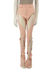 Pink Spiral Skinny Jeans