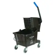Carlisle Mop Bucket 26 Qt Corrosion Resistant BPA Free Polyethylene Square Brown