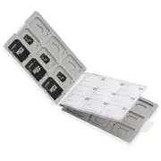 ELECOM memory card case SD case plastic SD18 sheet + microSD18 Holds White