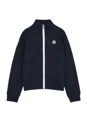 Moncler Kids Logo Cotton Track Jacket, Jacket, Navy 14 years