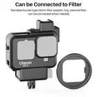 Ulanzi G9-4 Lightweight Camera Cage for Gopro Hero 11 10 9 Black Dual Cold Shoe