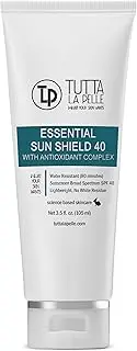 SUN SHIELD Lightweight Vitamin C Antioxidant Sunscreen SPF40 - Fragrance-free, Broad Spectrum UVA/UVB Protection- 100ml