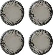NTHREEAUTO 4PCS Smoked Turn Signals Lens Cover Front Rear Lenses Compatible with Yamaha V-Star V-Max Virago 250 650 750 Road Royal Star