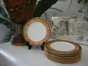 NEW NORITAKE CABOT 9785 SET OF 8 BONE CHINA 6 5/8" BREAD & BUTTER PLATES
