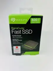Seagate BarraCuda Fast SSD 500gb Portable Storage NEW Open Box