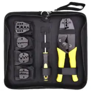 3 In 1 Wire Crimpers Tool Ratcheting Terminal Crimping Pliers Cord End Terminals