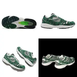 【SAUCONY 索康尼】休閒鞋 Grid Azura 2000 男鞋 深綠 復古 Mallard 索康尼 半透明(S704916)