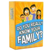 Huiyun Do You Really Know Your Family Card Game A Fun Family Board Game Filled with Conversation Starters and Challenges Great
